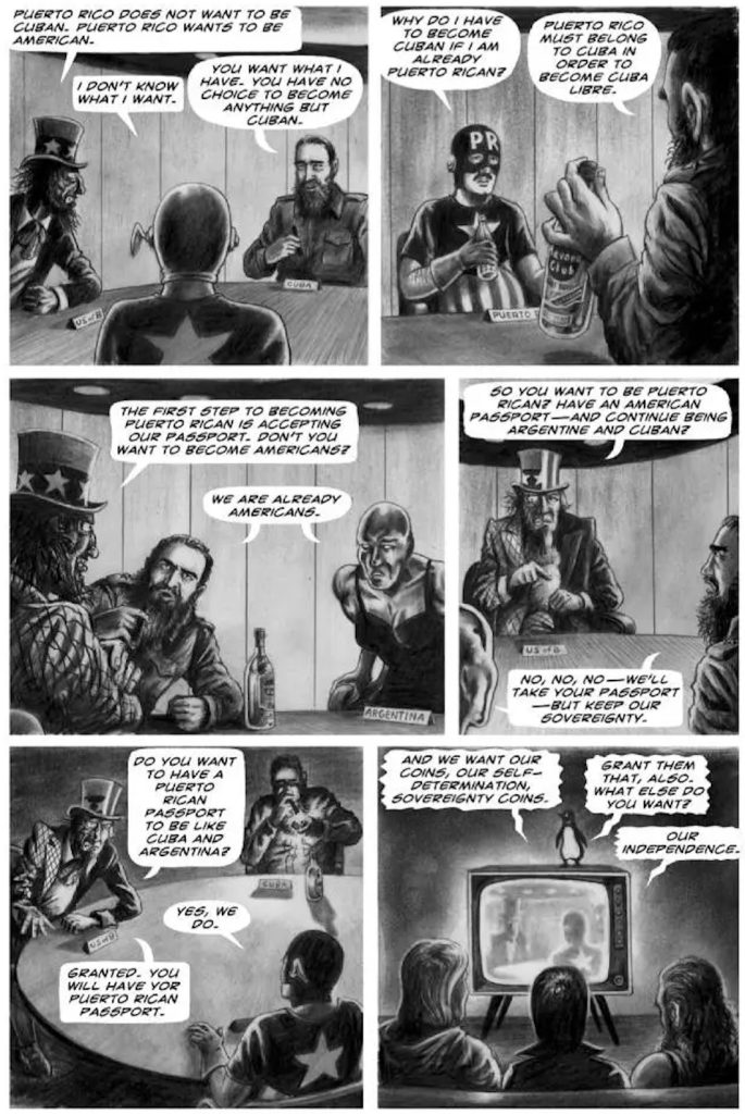 Latin American Philosophers and Poets: Cartoon from United States of Banana