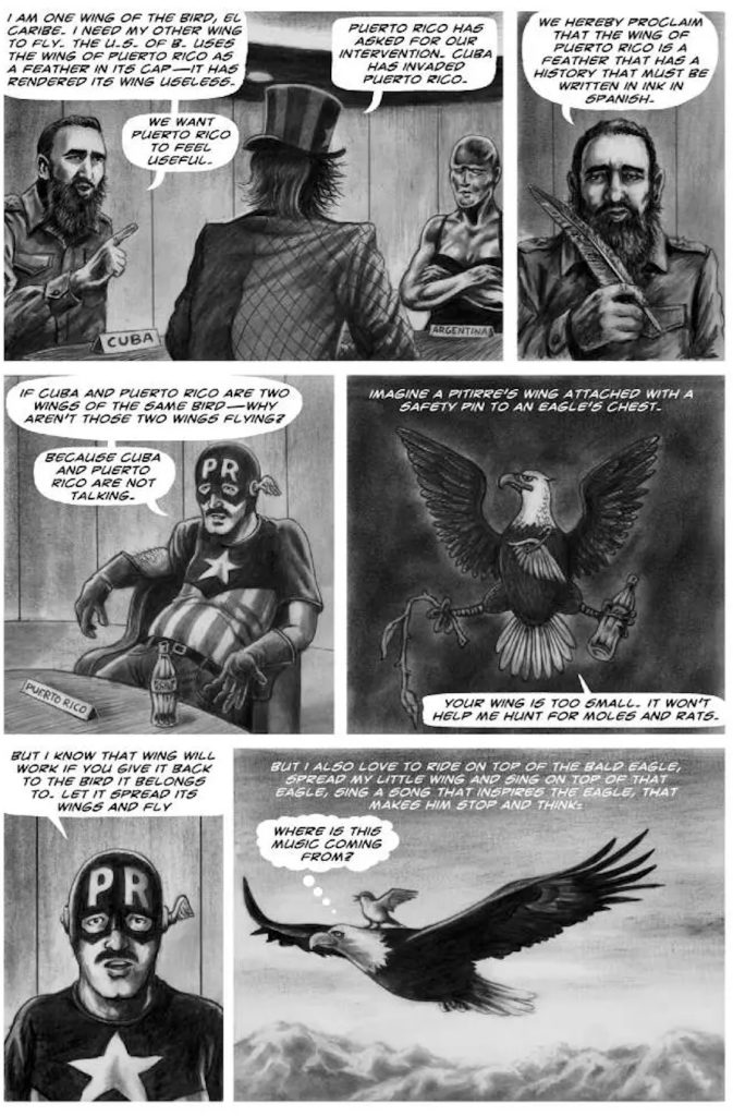 Latin American poetry and philosophy cartoons