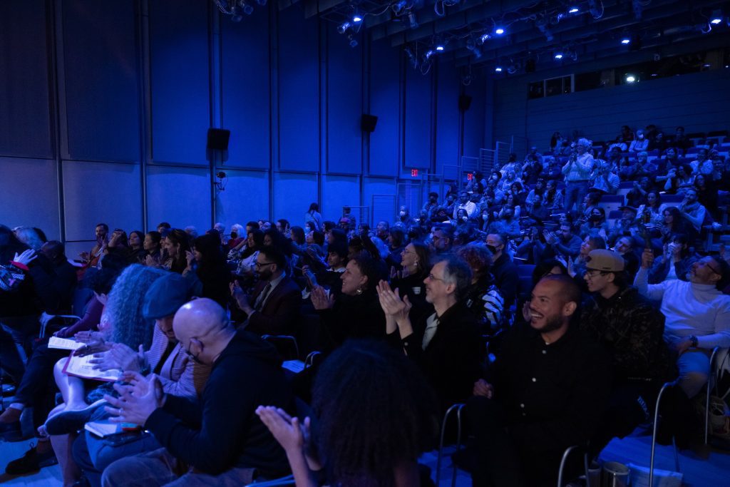 Puerto Rican poets and their public at the Whitney Museum.