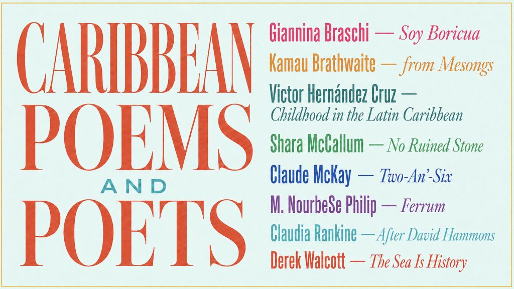 Caribbean poetry books and poets 