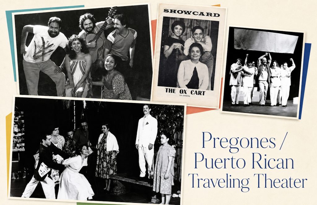 Pregones/PRTT vintage photos black and white collage