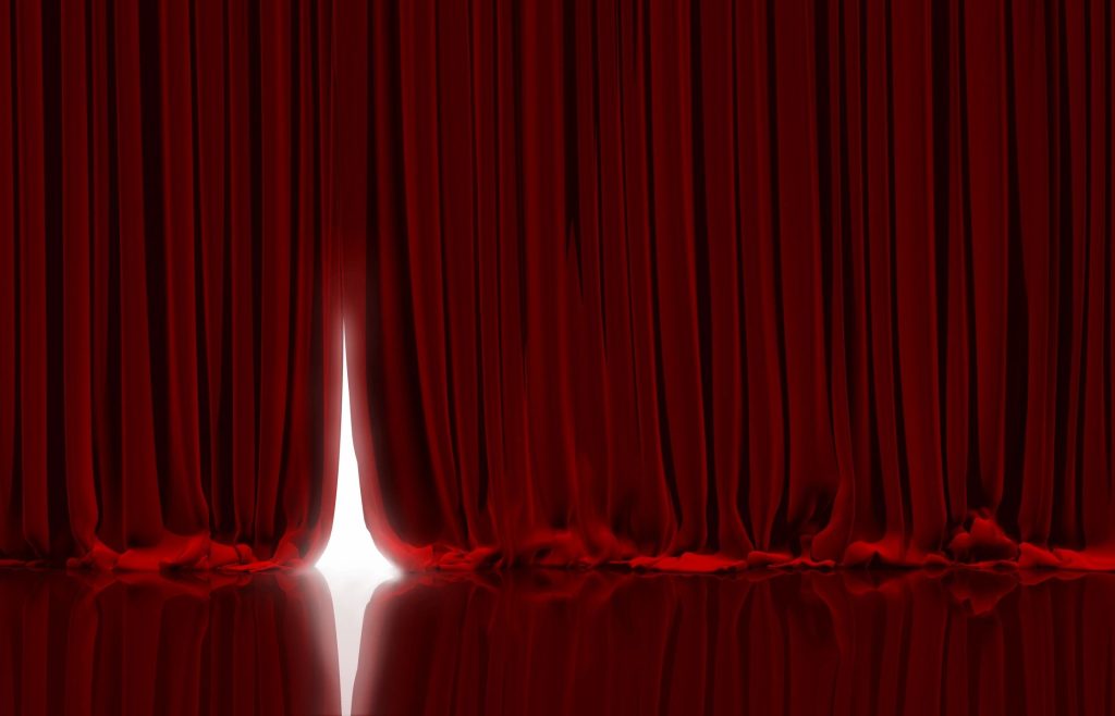 red Theater curtain